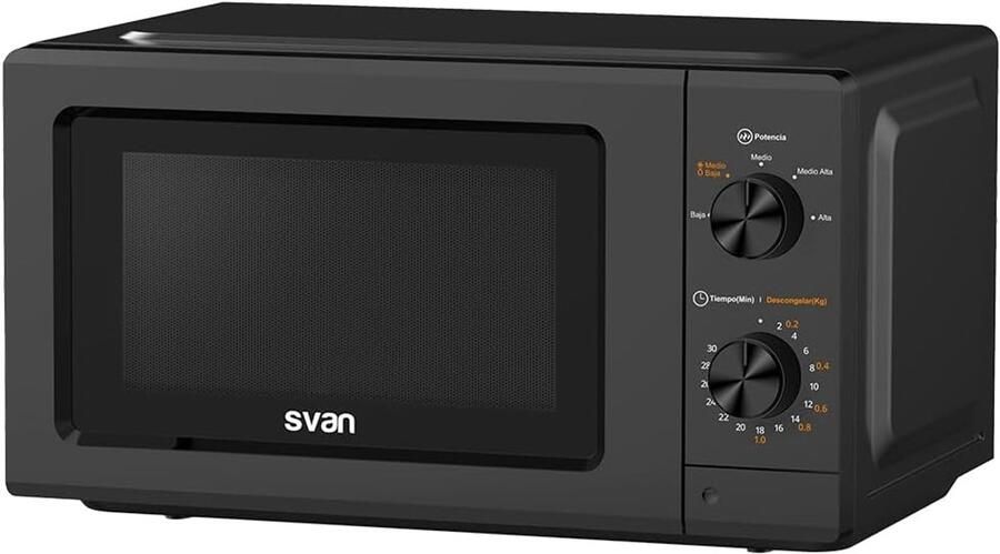 Magnetron Oven Compacte Keuken Snel Opwarmen Ontdooifunctie 19 Liter Zwart