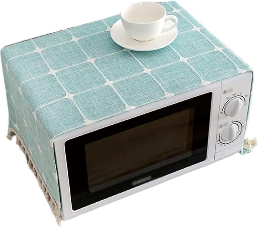 Magnetron Oven Deksel Apparaatbeschermer Keuken Organisatie Wasbaar Katoen Linnen 60x150cm Grijs