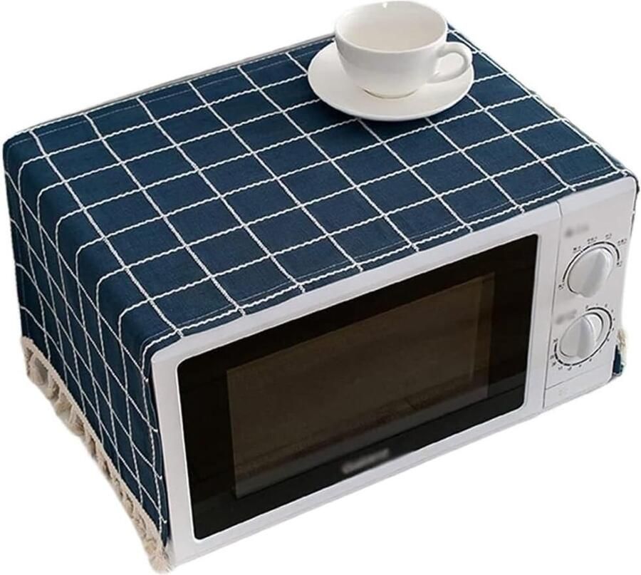 Magnetron Oven Deksel Apparaatbeschermer Keuken Organisatie Wasbaar Katoen Linnen 60x150cm Grijs