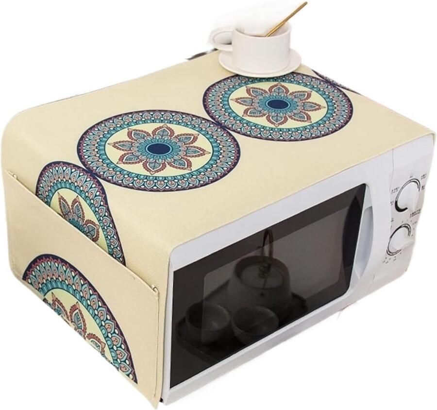 Magnetron Oven Deksel Keukenhoes Keuken Beschermen Met Opbergvakken 35x95cm Grijs