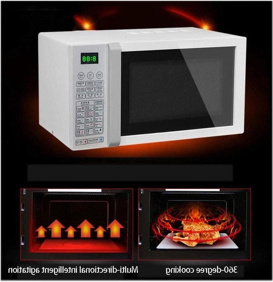 Magnetron Oven Keuken Apparaat Snel Eten Bereiden Digitale Display 23 Liter Capaciteit Zilver