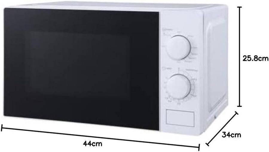 Magnetron Oven Keukenapparaat Snel Eten Met Grill Functie 20 Liter Wit