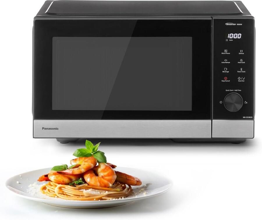 Magnetron Oven Keukenapparaat Snel Opwarmen Inverter Technologie 29L Inhoud Zwart RVS