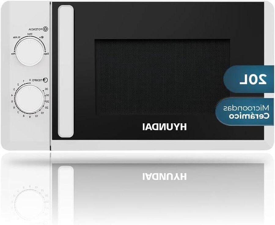 Magnetron Oven Keukenapparaat Snel Opwarmen Keramische Binnenkant 20 Liter Wit