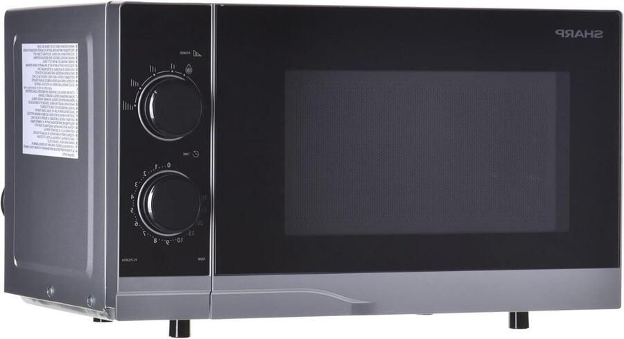 Magnetron Oven Keukenapparaat Snel Opwarmen Platte Bodem 20 Liter Zilver Zwart