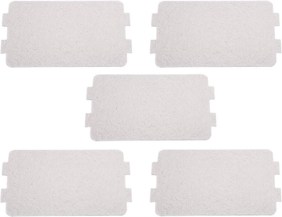 Magnetron Oven Plaat Mica Vervanging Apparaat Reparatie Hoge Isolatie 5 Stuks 116x64mm Zilver