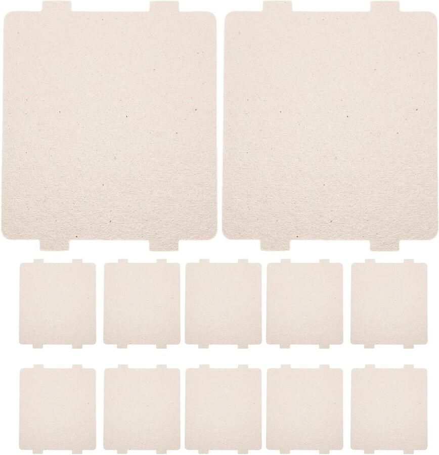 Magnetron Oven Platen Mica Vervanging Onderdelen Repareren Hittebestendig Ontwerp 20 Stuks Beige
