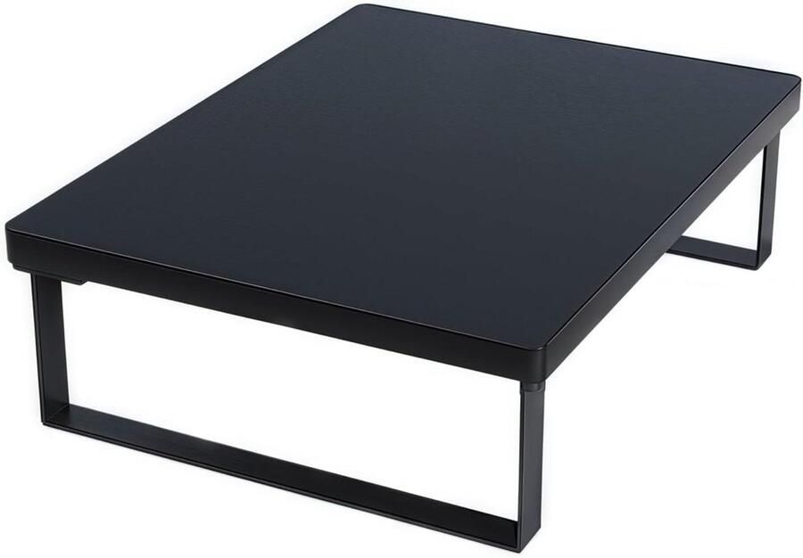 Magnetron Oven Rek Aanrecht Plank Keuken Organiseren Antislip Voeten 40x30 cm Zwart