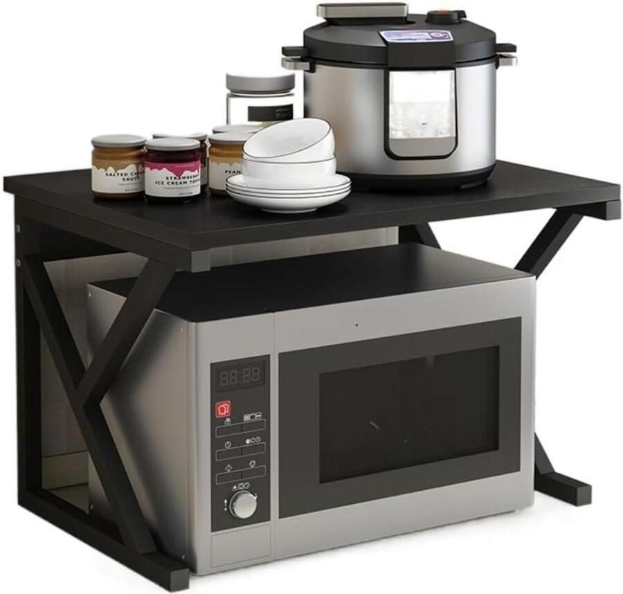 Magnetron Oven Rek Keuken Opbergrek Keuken Organiseren Stabiel Metaal Frame 54 x 35 x 34.5 cm