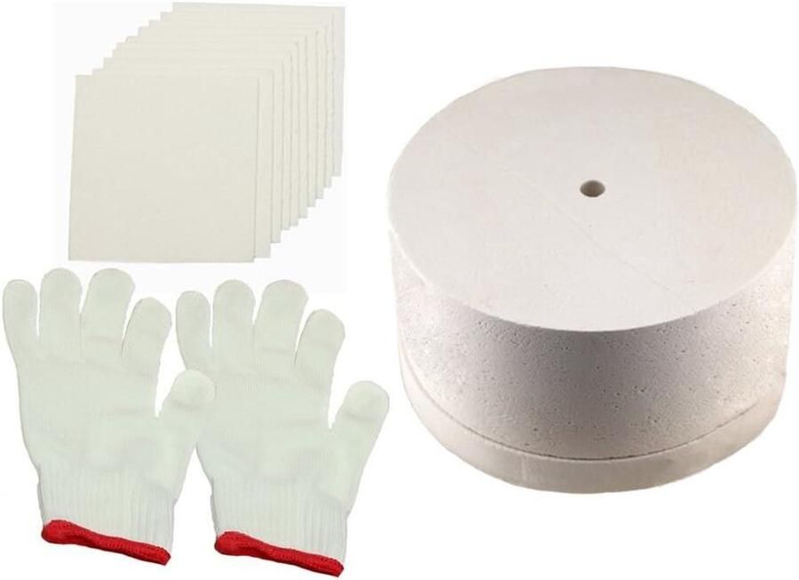 Magnetron oven set Glasoven accessoires Glas fusie Hoge temperatuur 3-delig Grijs