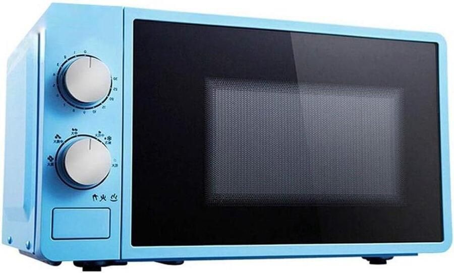 Magnetron Oven Solo Magnetron Snel Eten Opwarmen Geluidsarme Werking 20 liter Blauw