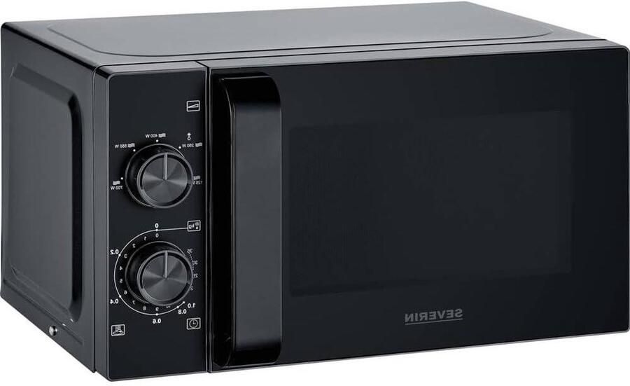 Magnetron Oven Verwarming Snel Eten Opwarmen Compact Design 20L Inhoud Zwart