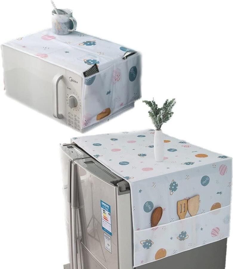 Magnetron Ovenhoes Apparaat Cover Keuken Beschermen Zijvakken Opslag 130 x 54 cm Grijs