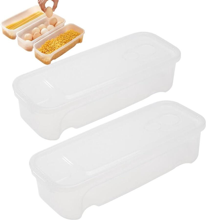 Magnetron Pastakoker Pasta Stomer Snel Koken 2 Stuks Set 29x14x7 cm Uniek Kenmerk