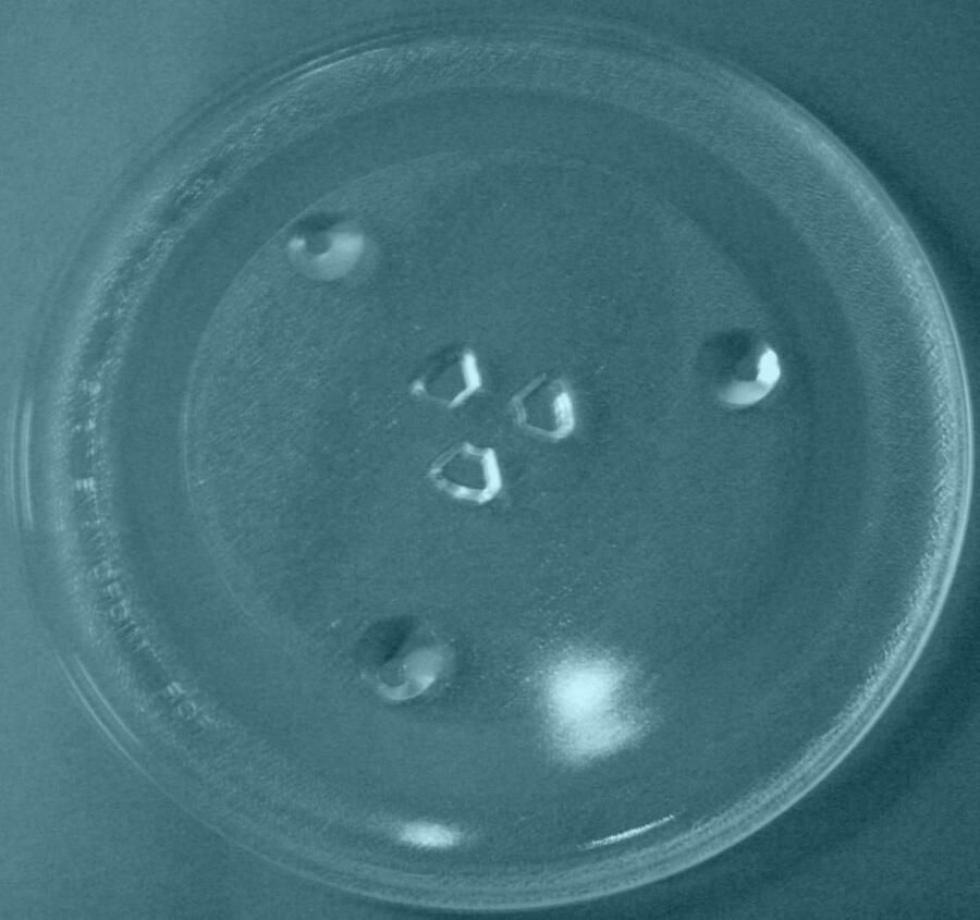Magnetron Plate Draaiplateau Glas Voedsel Opwarmen Directe Vervanging 28.2 cm Diameter Transparant