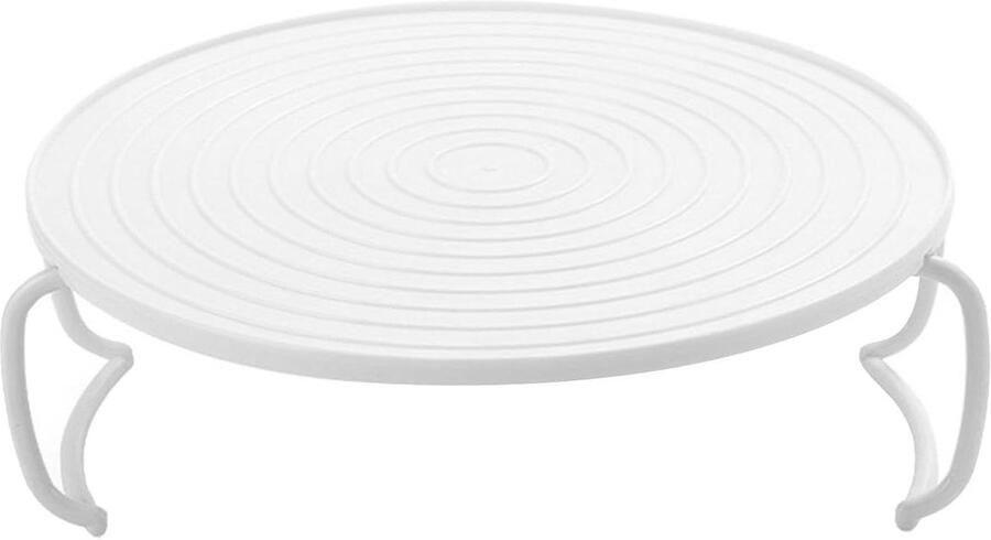Magnetron Plateau Verwarmingsrek Voedsel Opwarmen Efficiënt Schichtdesign 24 x 24 x 3 cm Wit