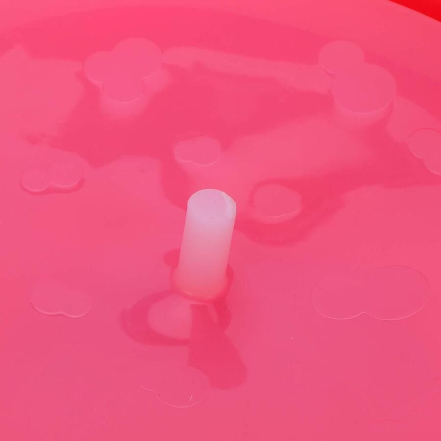 Magnetron Popcorn Kom Popcorn Emmer Zelf Popcorn Maken Opvouwbaar Siliconen Ontwerp 26 x 14 cm Rood