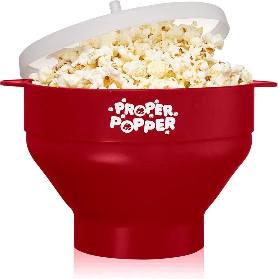 Magnetron Popcorn Maker van Siliconen Vouwbaar en Vaatwasmachinebestendig