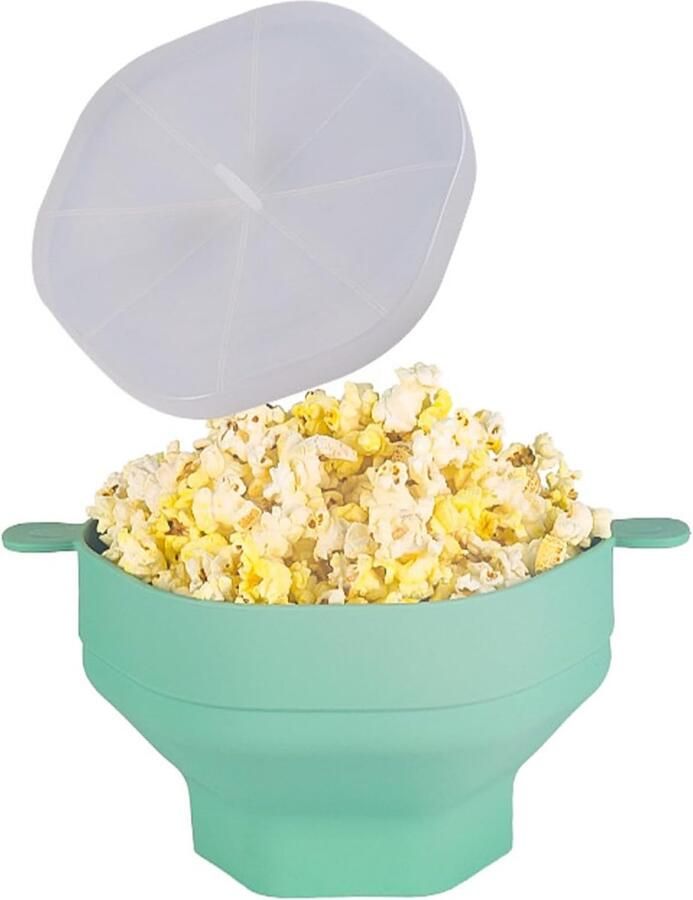 Magnetron Popcorn Popper Popcornmaker Kom Snelle Snacks Maken Opvouwbaar Siliconen Ontwerp 18.5 cm Diameter