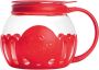 Micro-Pop Magnetron Popcorn Popper Hittebestendig Glas met Multifunctioneel Deksel - Thumbnail 1