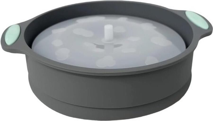 Magnetron-popcornmaker Popcornkom Snack voor filmavonden Opvouwbaar siliconen ontwerp 24.8 x 20.6 cm Grijs