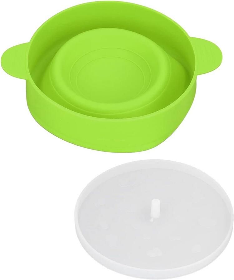 Magnetron Popcornmaker Siliconen Kom Snacks Maken Opvouwbaar Ontwerp 26 cm Groen