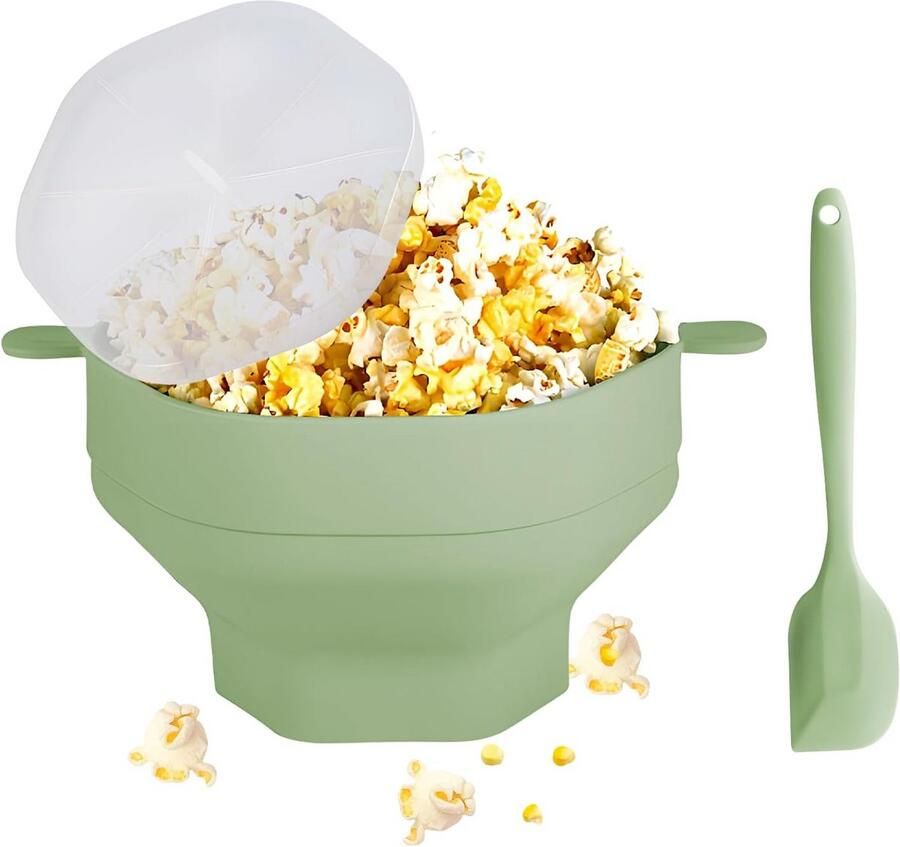 Magnetron Popcornmaker van Silicoon Vouwbaar en Olievrij