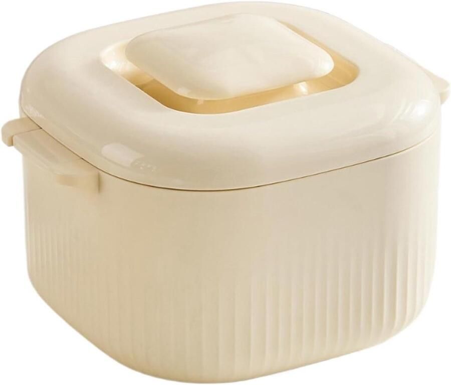 Magnetron Rijstkoker Pastapan Kookpan Snelle Maaltijden Bereiden Grote Capaciteit 1700 ml Beige