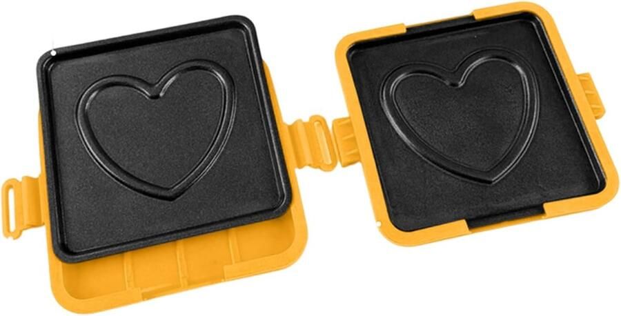 Magnetron Sandwich Maker Snack Pan Snelle Maaltijden Klapbaar Grillrooster 18 cm Breed Oranje