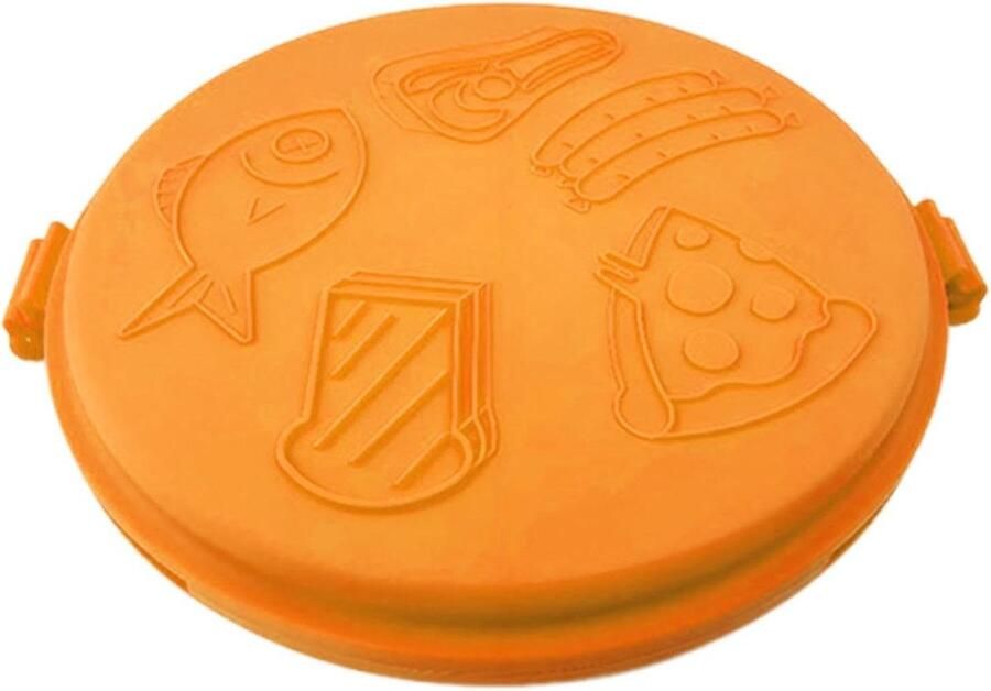 Magnetron Sandwichgrill Snelle grillpan Maaltijden Bereiden Antiaanbaklaag 43 x 27 x 43 cm Oranje