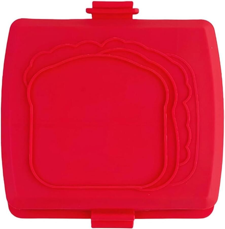 Magnetron Sandwichmaker Panini Pers Snelle Maaltijden Vaatwasmachinebestendig Compact Design Rood