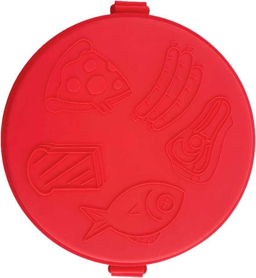 Magnetron Sandwichmaker Tosti Maker Broodjes Bereiden Snelverhittende Ronde Pizzaschaal N.v.t. Rood
