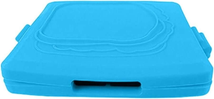 Magnetron Sandwichmaker Tosti Pan Snelle Maaltijden Krasvrije Anti-aanbaklaag 16x14x3 cm Blauw