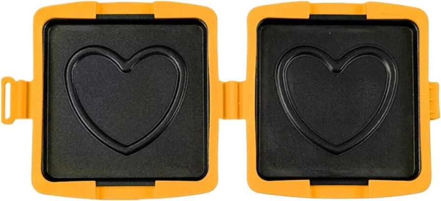 Magnetron Sandwichmaker Tosti Pers Snelle Snacks Maken Opvouwbaar Ontwerp 18x5x5 cm Oranje