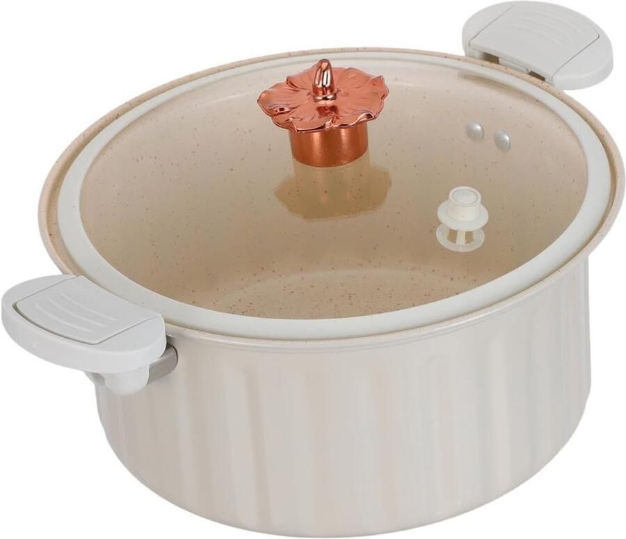 Magnetron Snelkookpan Soeppan Stoofpan Maaltijden Bereiden Microdruk Systeem 8 Liter Wit