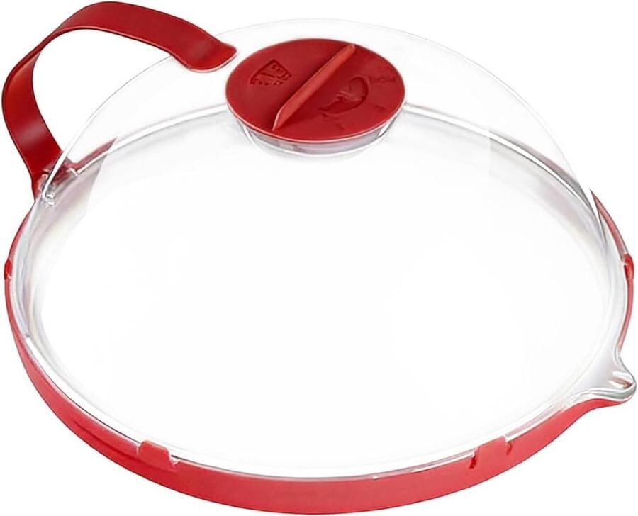 Magnetronbord Spatbescherming Magnetron Voedsel Opwarmen Met Stoomgenerator 27 x 11 cm Rood