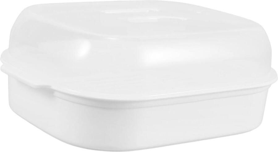 Magnetron Stoombox Stoomkoker Groenten Gezond Koken Smaakbehoud Deksel 262 cm Transparant