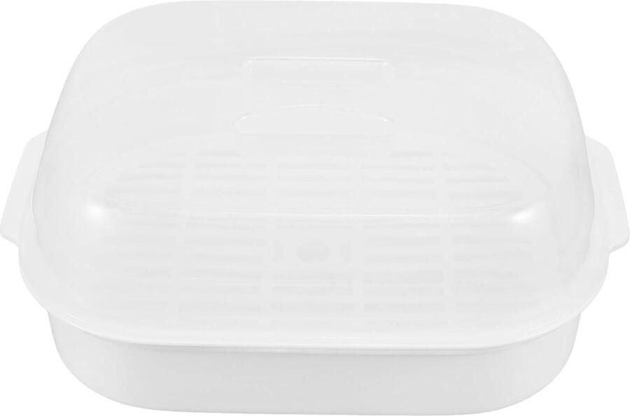 Magnetron Stoombox Stoommand Magnetron Gezond Koken Voedingsstoffen Behoud 26x18x10 cm Transparant