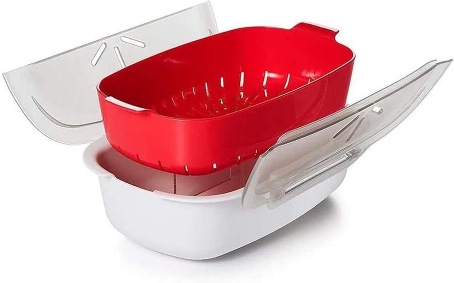 Magnetron Stoompan Gezonde Maaltijden Snel Koken Stoomcontrole Technologie 29 cm Wit