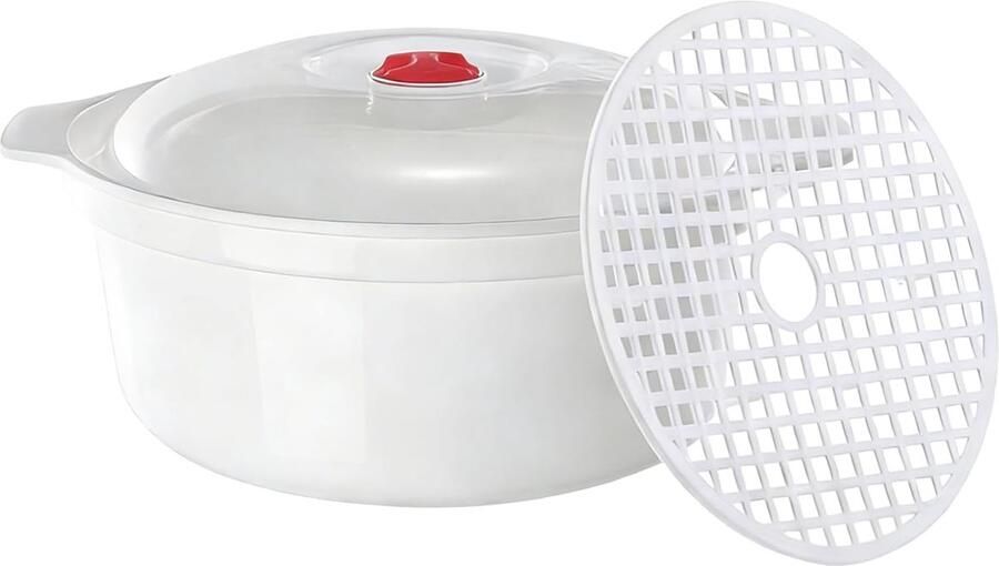 Magnetron Stoompan Keuken Kookgereedschap Gezond Koken BPA-vrij Materiaal 25x11.5cm