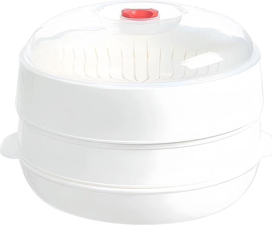 Magnetron Stoompan Keukenware Stoommand Gezond Koken Gelijkmatige Warmte Compact Formaat Wit
