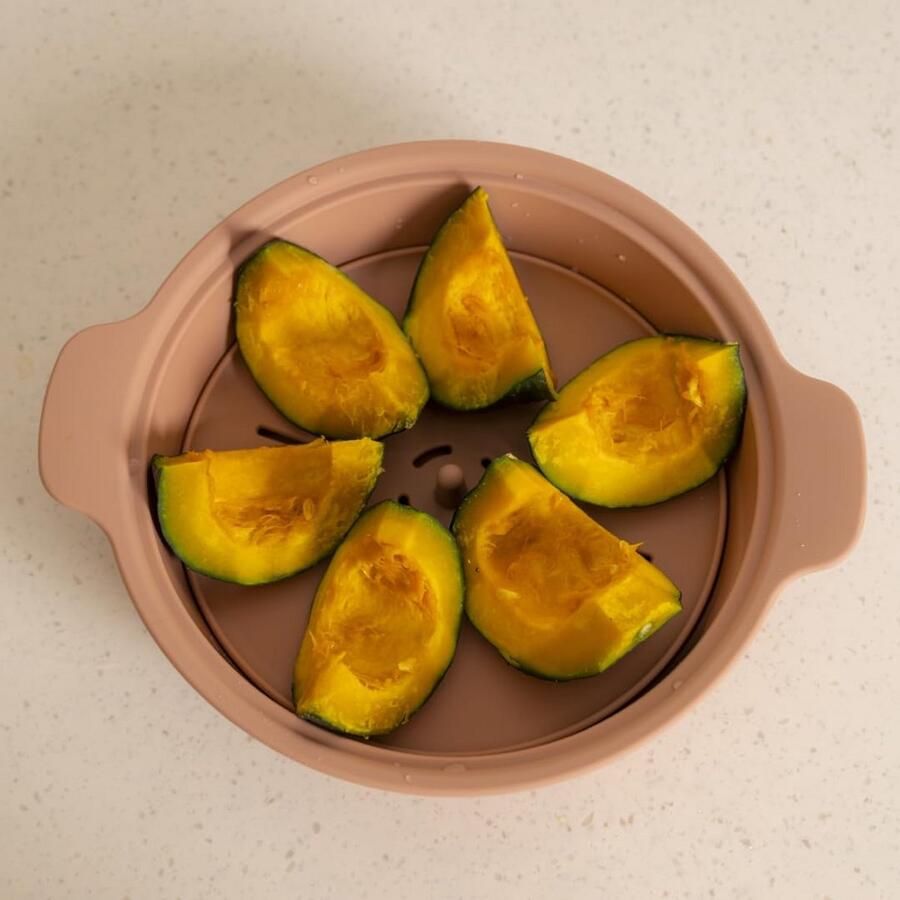 Magnetron Stoompan met Mandje voor Groenten en Vis