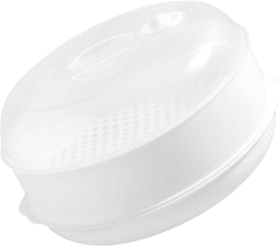 Magnetron Stoompan Stoomkoker Gezond Koken 3 Lagen 20.5 cm Wit