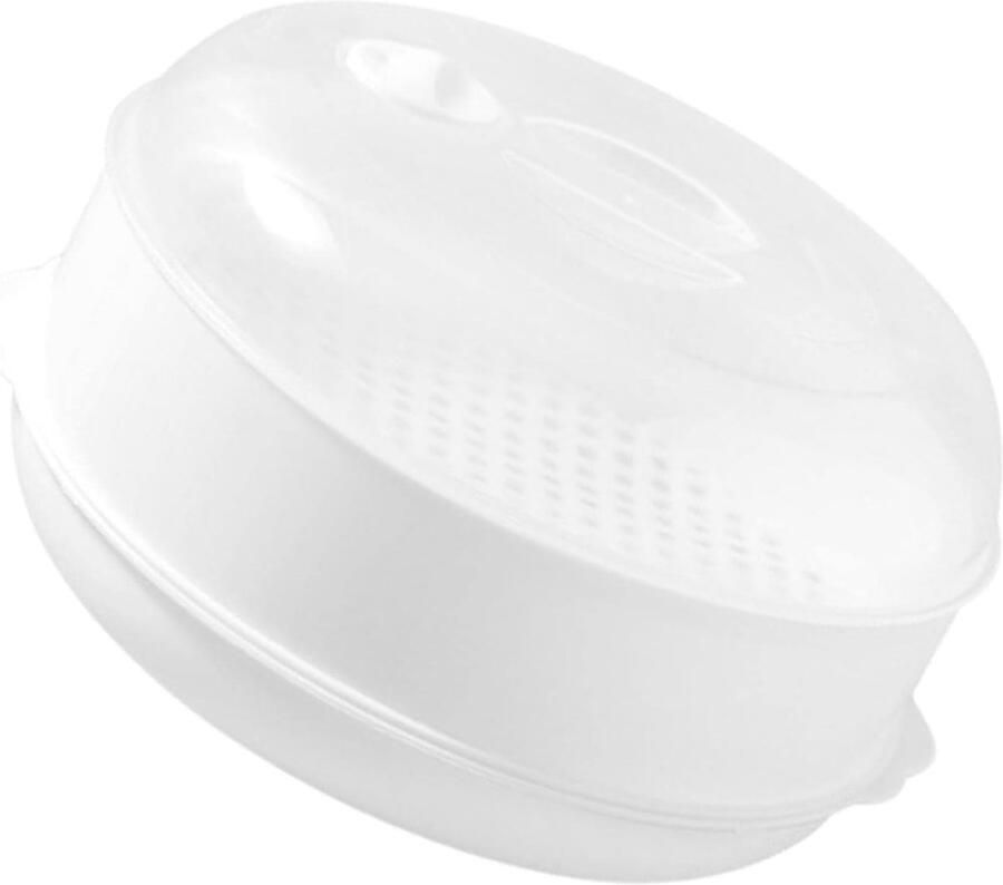 Magnetron Stoompan Stoomkoker Gezond Koken 3-Traps Ontwerp 20.5 cm Wit