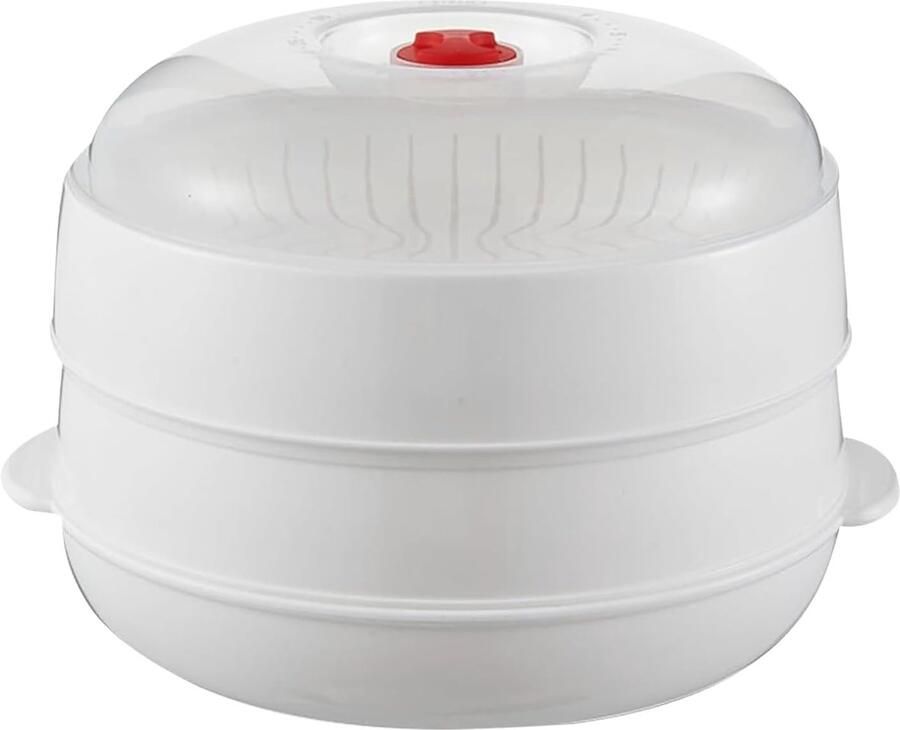 Magnetron Stoompan Stoomkoker Keuken Snel Koken Gelijkmatige Stoomafgifte N.v.t. Wit