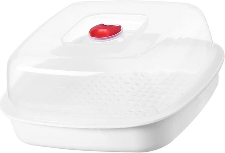 Magnetron Stoompan Voedsel Stomer Gezond Koken Houdt Vocht Vast 240 Grams Wit
