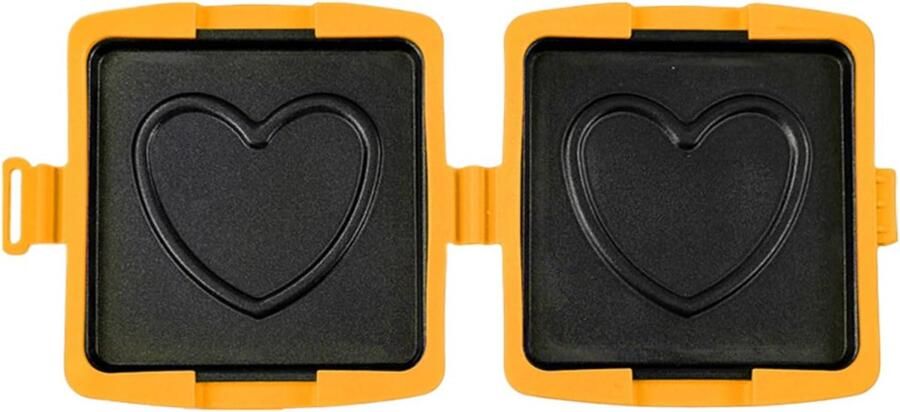 Magnetron Tosti-ijzer Sandwichpers Snelle Snacks Maken Antiaanbaklaag 16 x 14 cm Oranje