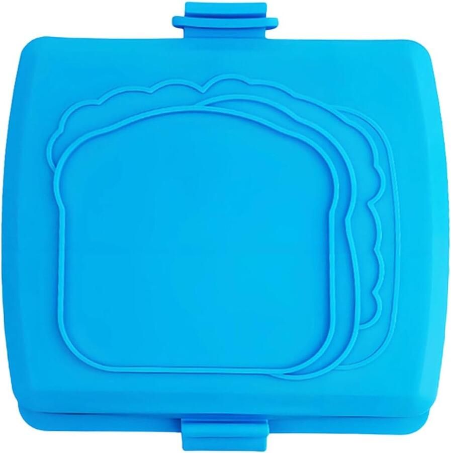 Magnetron Tosti Maker Snelle Snack Grill Gemakkelijk Ontbijt Antiaanbak Platen 4x17x4 cm Blauw