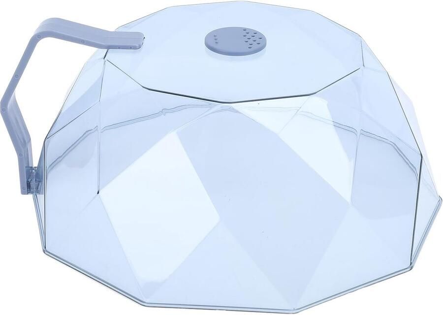 Magnetron Voedsel Cover Magnetron Deksel Schoon Koken Verstelbare Ventilatie 26 x 11 cm Blauw