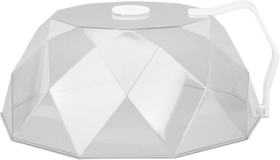 Magnetron Voedsel Cover Magnetron Deksel Voedsel Opwarmen Verstelbare Ontluchting 30 x 13 cm Wit